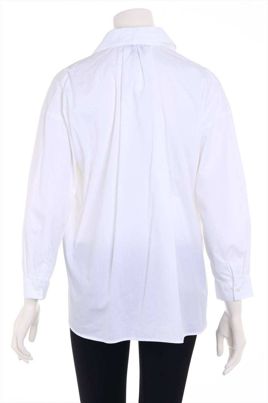 Carou WOOLRICH Tunika-Bluse mit Logo-Plakette Kostenlose Rückgabe