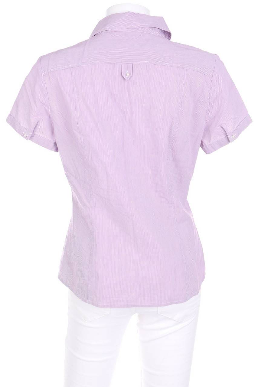Carou comma Kurzarm-Bluse mit Streifen Bis zu 50% Rabatt