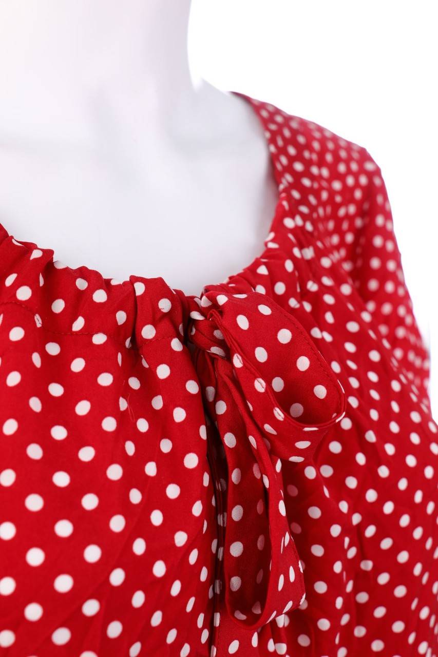 Carou TAIFUN Kurzarm-Bluse mit Polka Dots Nur für heute