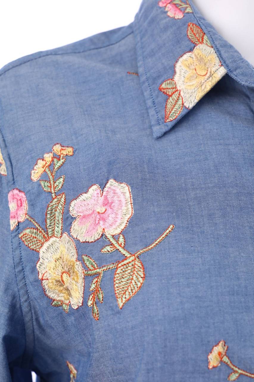 Carou GANT Hemd-Bluse mit Stickereien Discount Store für neue Produkte