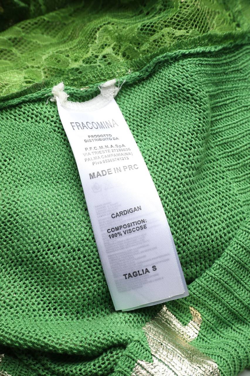 Carou FRACOMINA Spitzen-Cardigan mit Metallic-Effekt Online