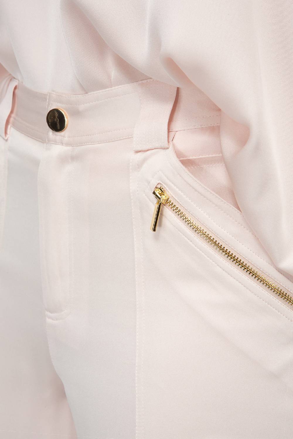 IVI GmbH SOLID SILK Seidenhose mit Cargo-Details rosé JETZT KAUFEN