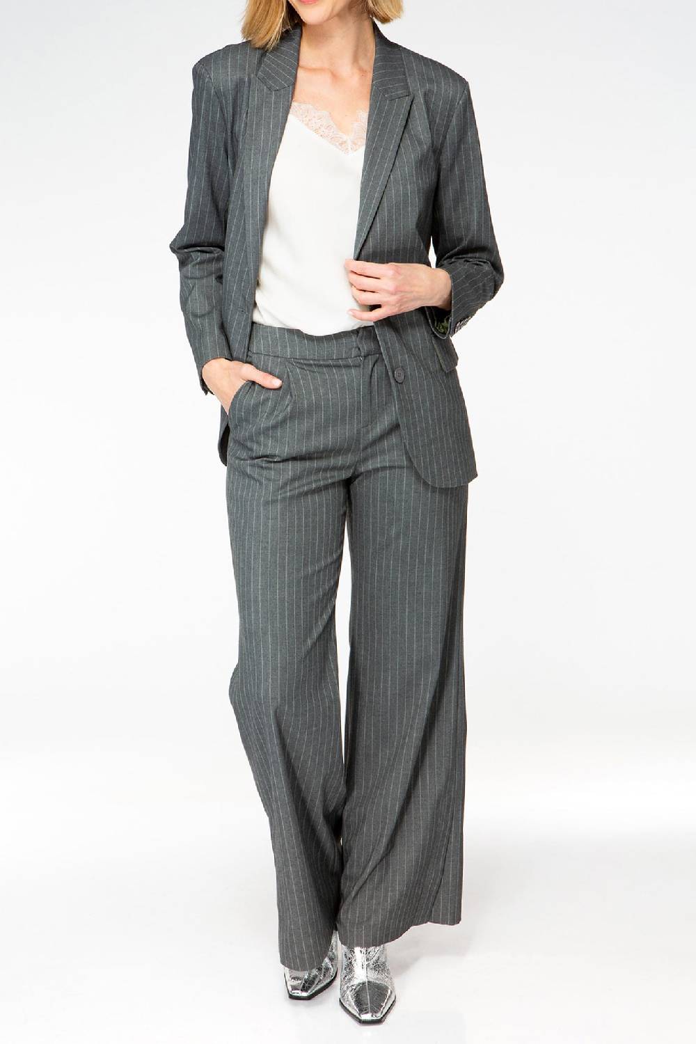 IVI GmbH PINSTRIPE Klassischer Blazer graphit Outlet