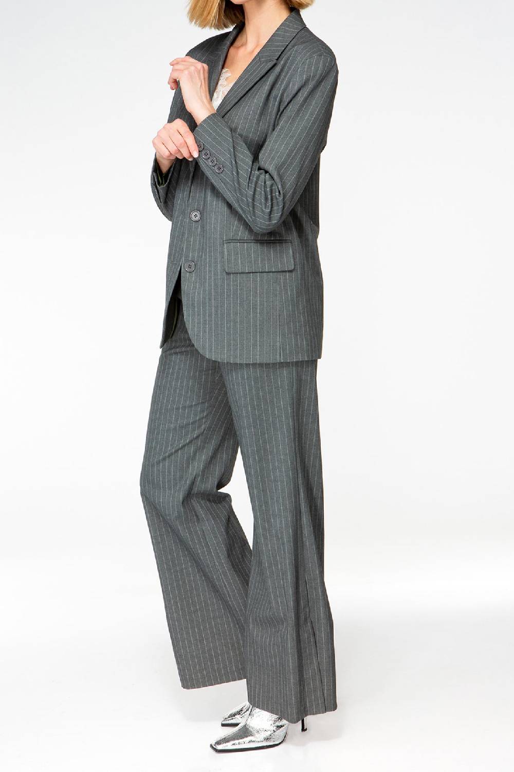 IVI GmbH PINSTRIPE Klassischer Blazer graphit Outlet
