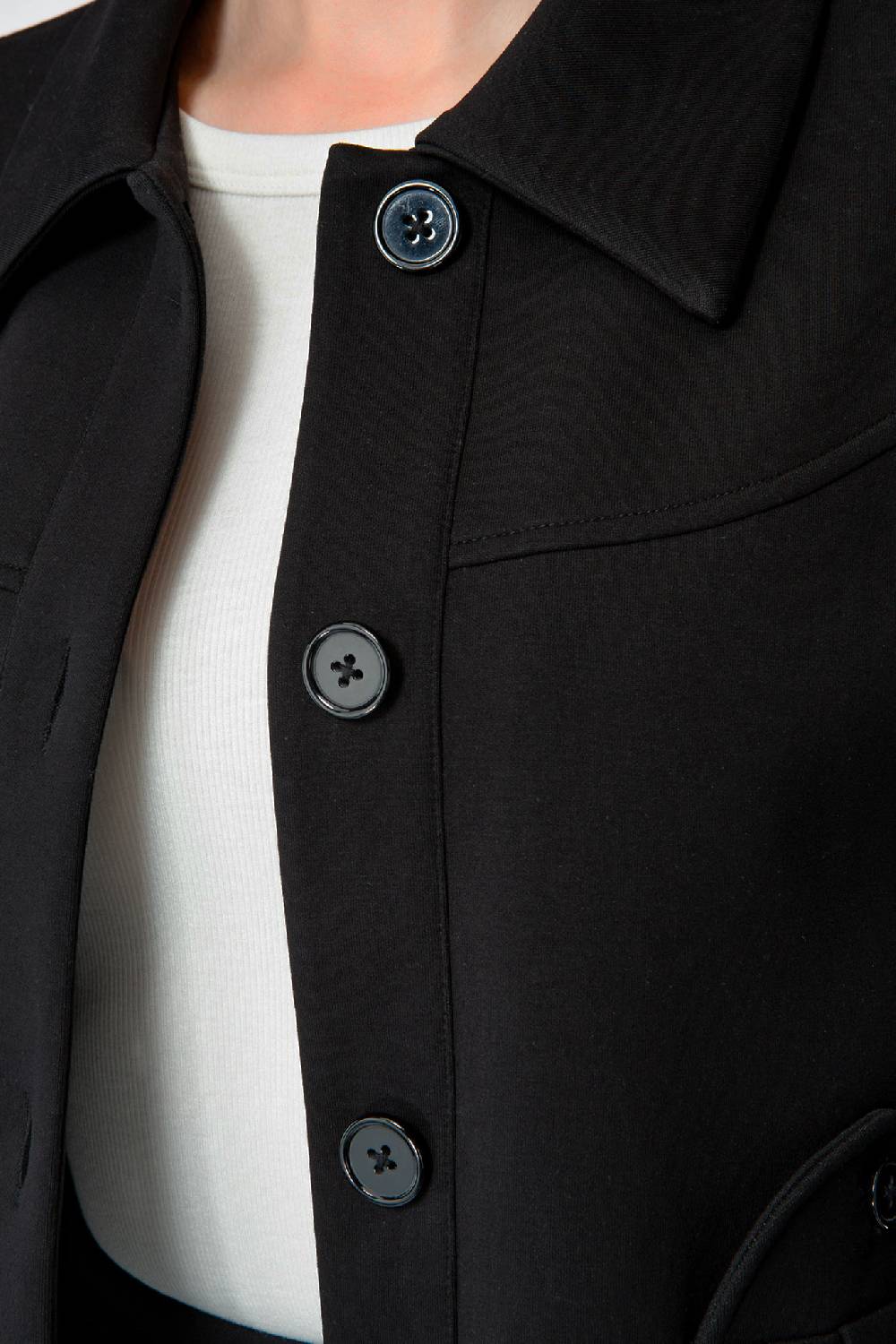 IVI GmbH SOLID JERSEY Kurze Jacke im Boxy Fit schwarz Angebote