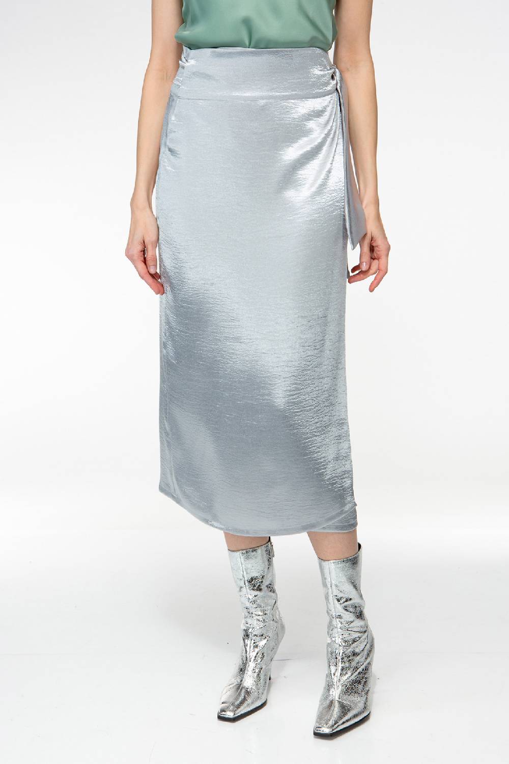 IVI GmbH METALLIC Wickelrock silber Blitzverkäufe