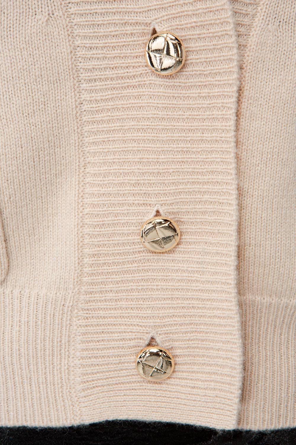 IVI GmbH SOLID KNIT Cardigan mit aufgesetzten Taschen sand Valentinstagsangebot