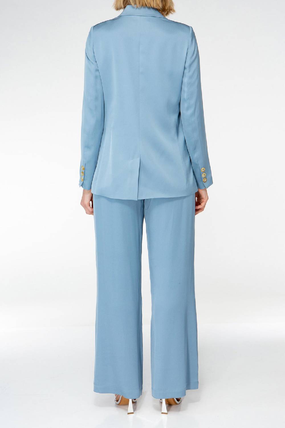 IVI GmbH SOLID SILK Seidenblazer hellblau Tiefpreis