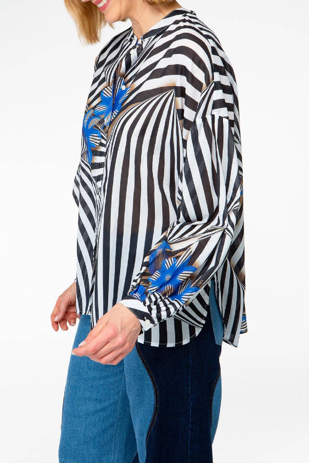 IVI GmbH FLORAL ILLUSION Bluse aus Baumwoll-Voile Letzter Tag