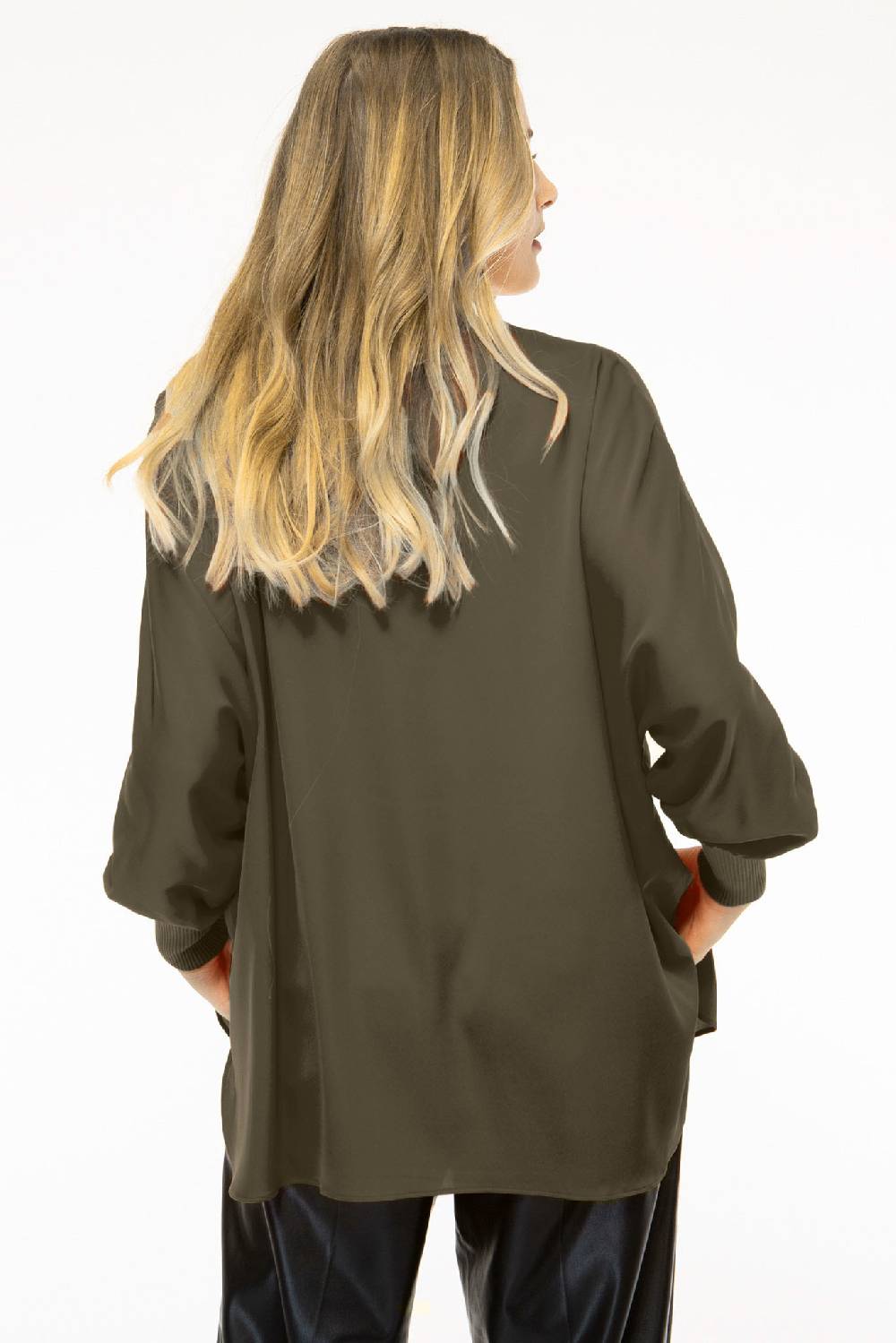 IVI GmbH SOLID SILK Tunika olive Günstiger Verkauf