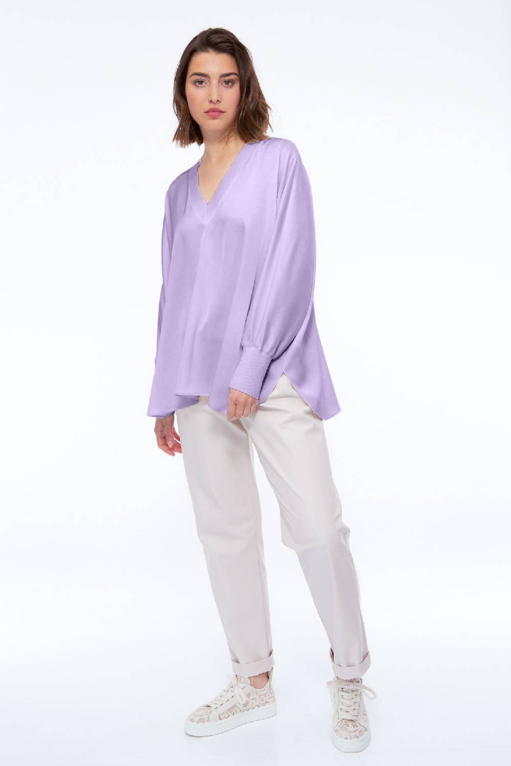 IVI GmbH SOLID SILK Tunika lila Meist gekauft