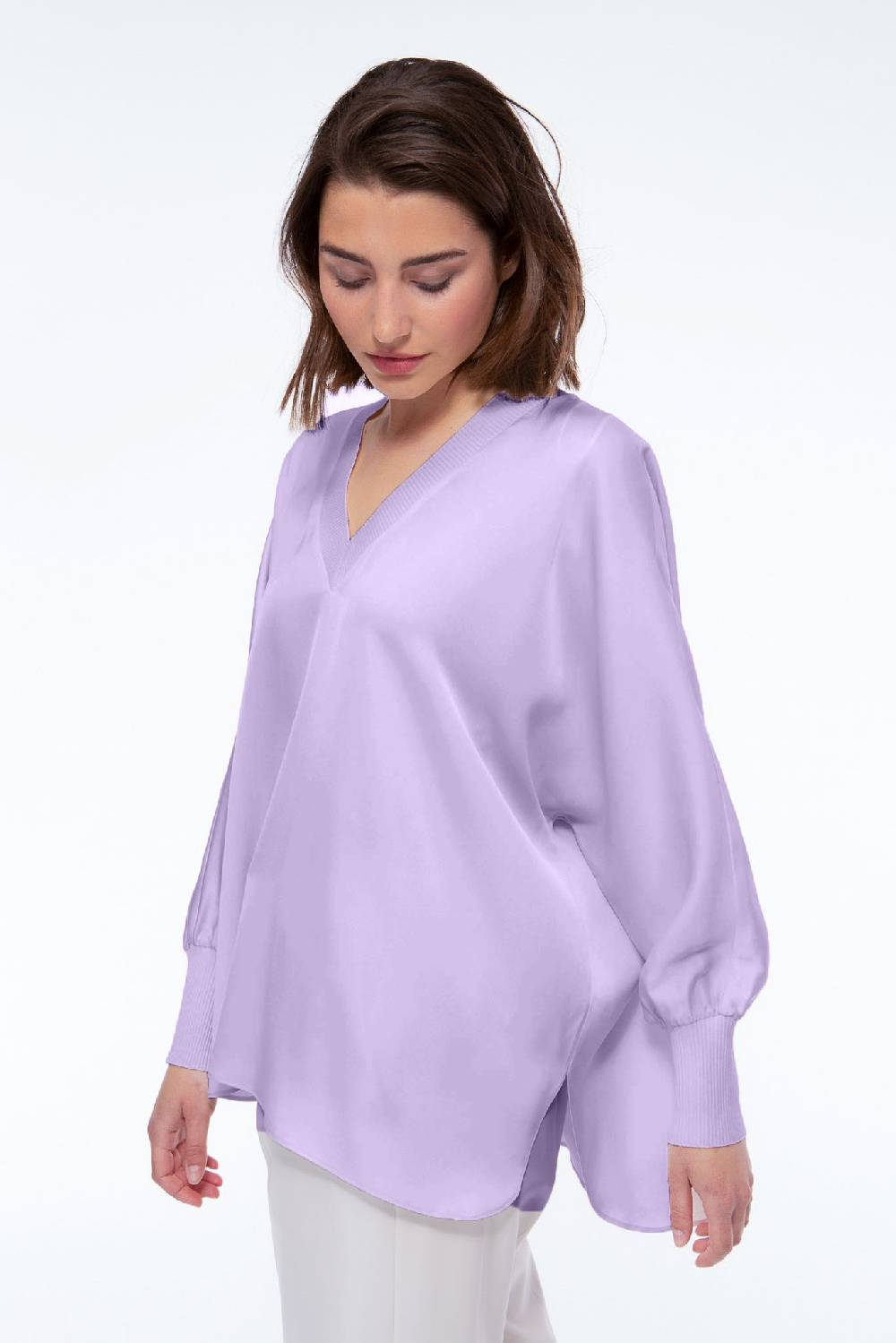 IVI GmbH SOLID SILK Tunika lila Meist gekauft