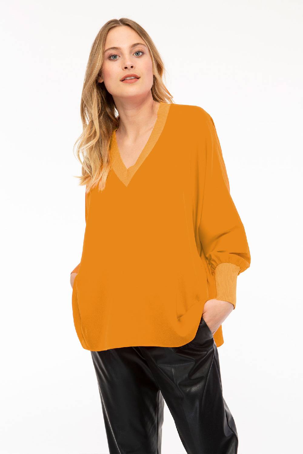 IVI GmbH SOLID SILK Tunika safran Kostenloser Versand