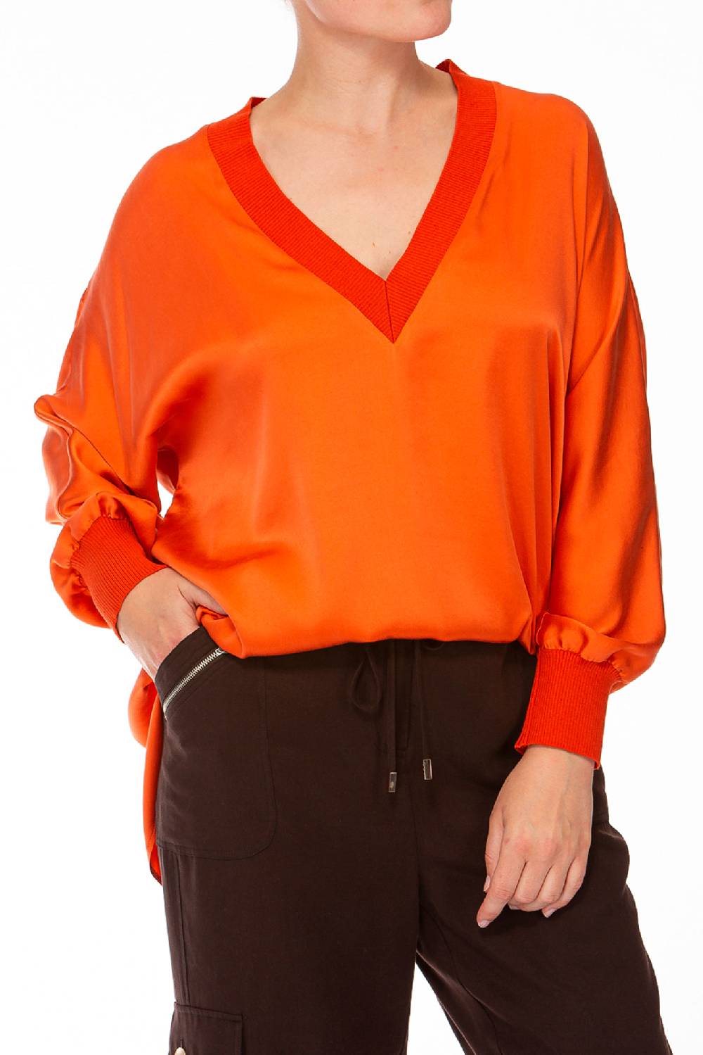 IVI GmbH SOLID SILK Tunika weiß Fabrik Onlineshop