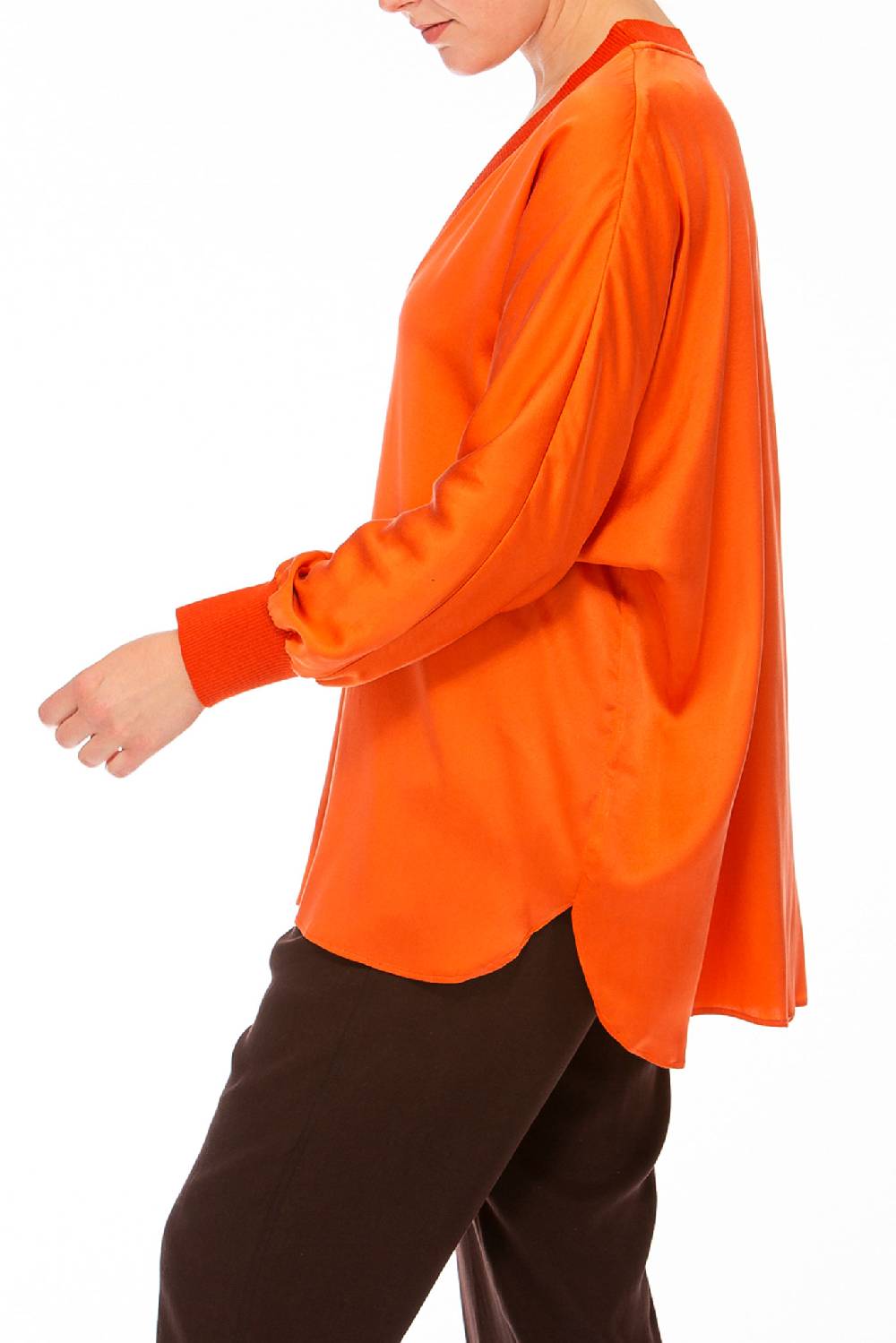 IVI GmbH SOLID SILK Tunika schwarz Fabrikpreis