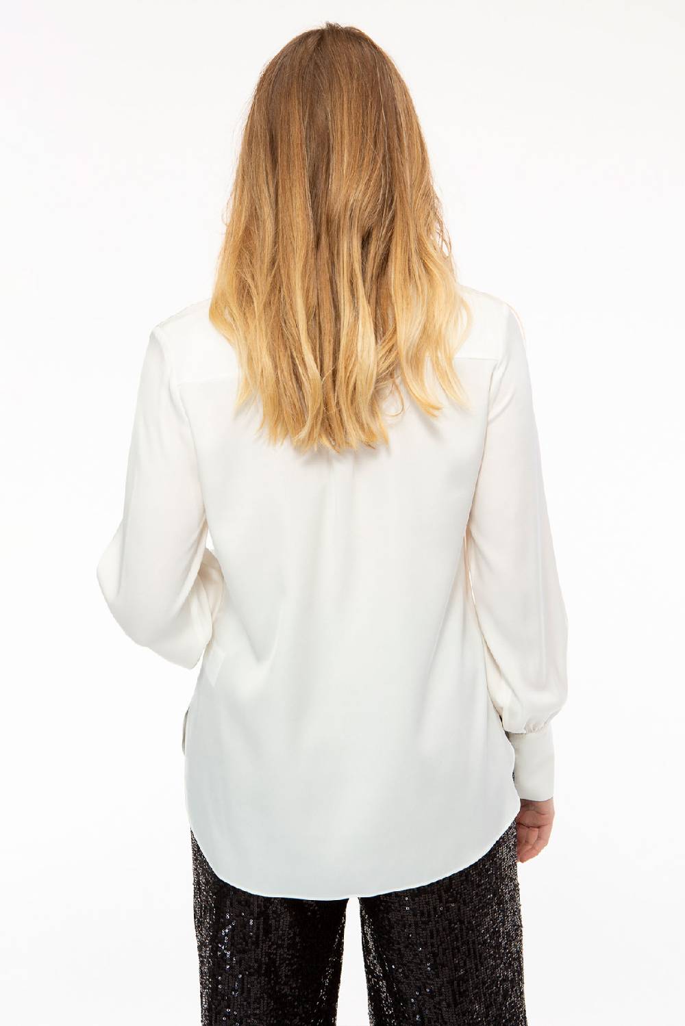 IVI GmbH SOLID SILK Hemdbluse weiß Osterangebot