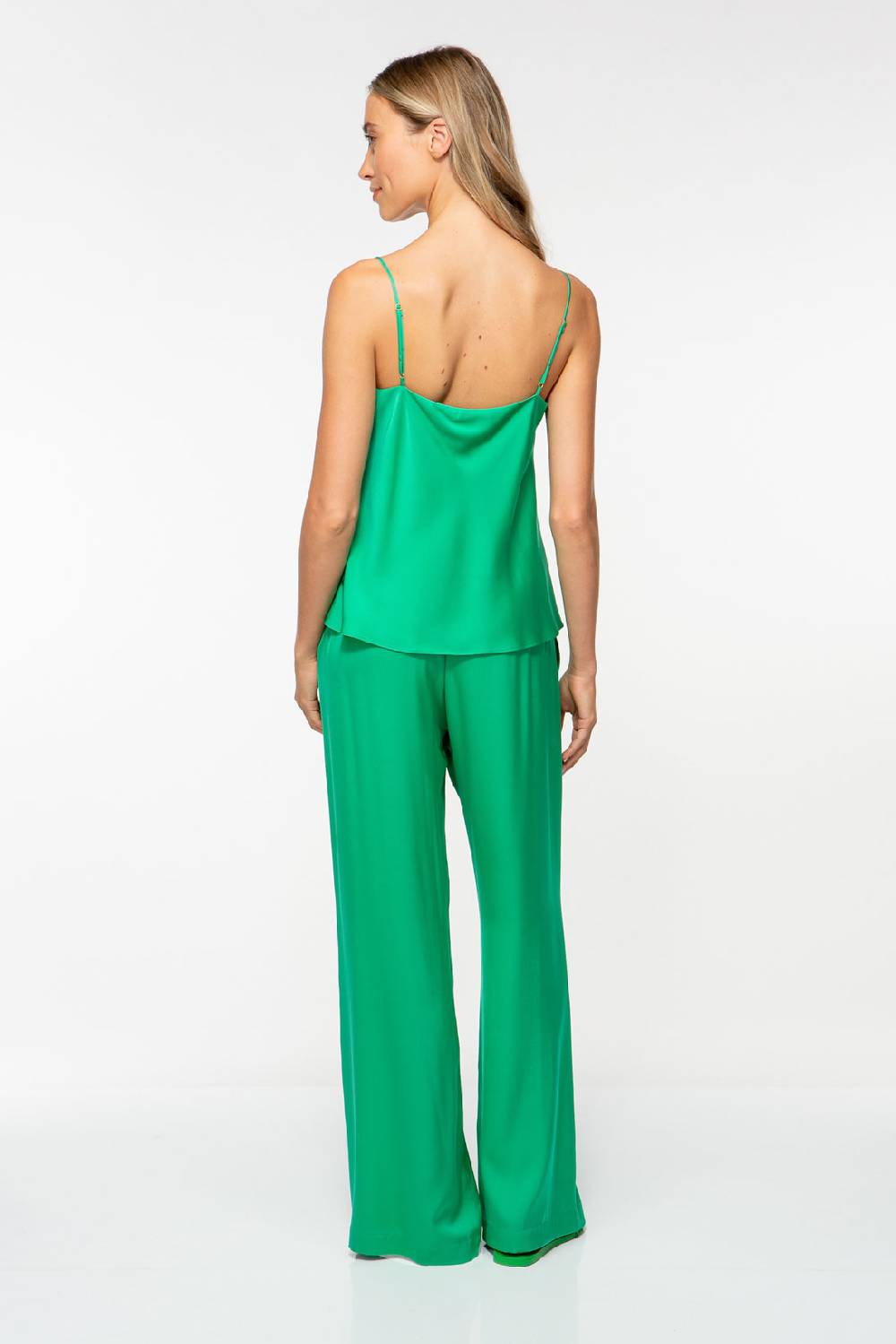 IVI GmbH SOLID SILK Basic Top smaragd Super Sparpreis
