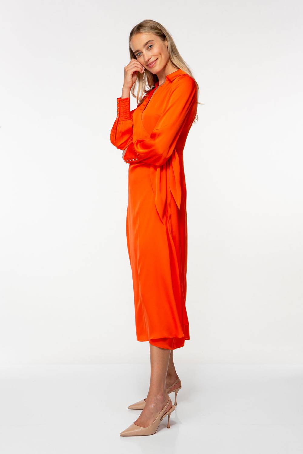 IVI GmbH SOLID SILK Midi Wickelkleid grenadine Zeitbegrenzte Promotion