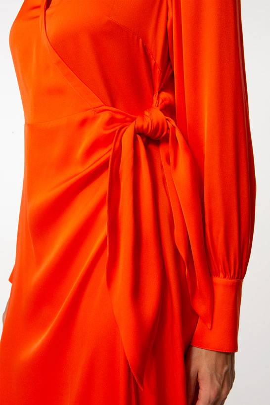 IVI GmbH SOLID SILK Midi Wickelkleid grenadine Zeitbegrenzte Promotion