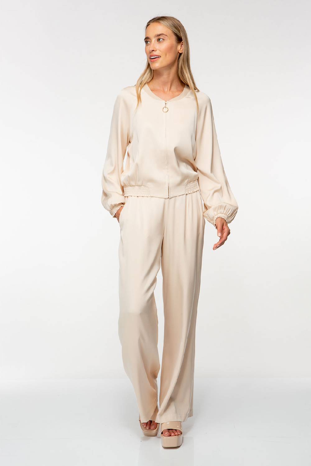 IVI GmbH SOLID SILK Seidenblouson light sand Verkauf