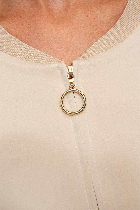 IVI GmbH SOLID SILK Seidenblouson light sand Verkauf