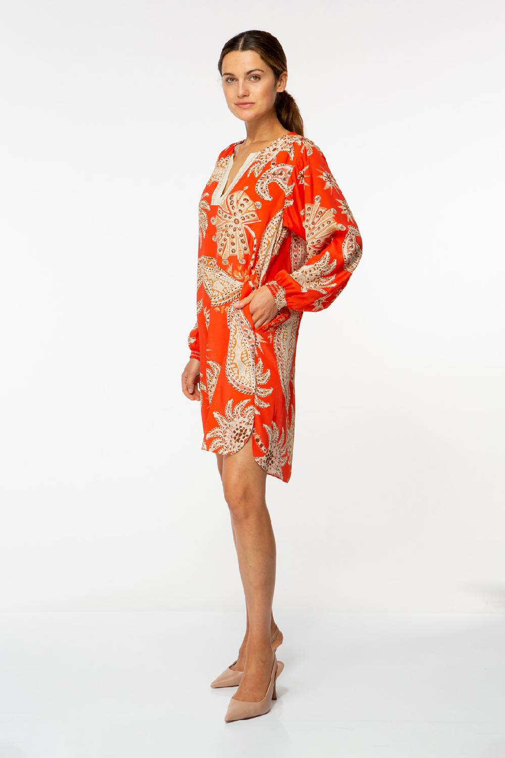 IVI GmbH PALM VIBES Minikleid rot Großer Ausverkauf
