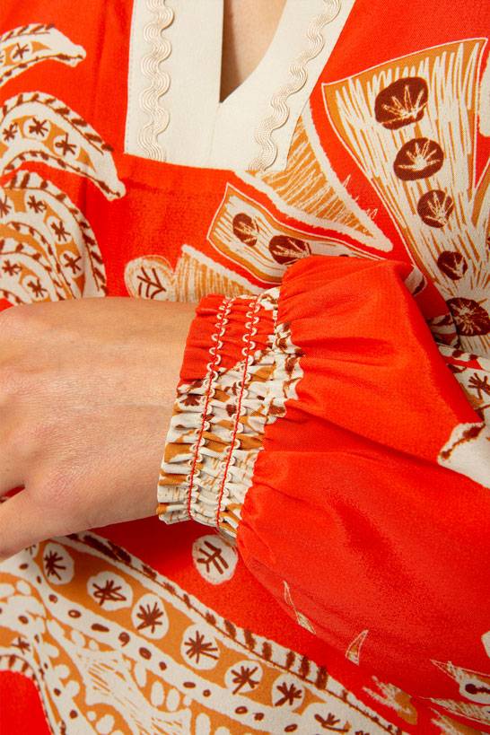 IVI GmbH PALM VIBES Minikleid rot Großer Ausverkauf