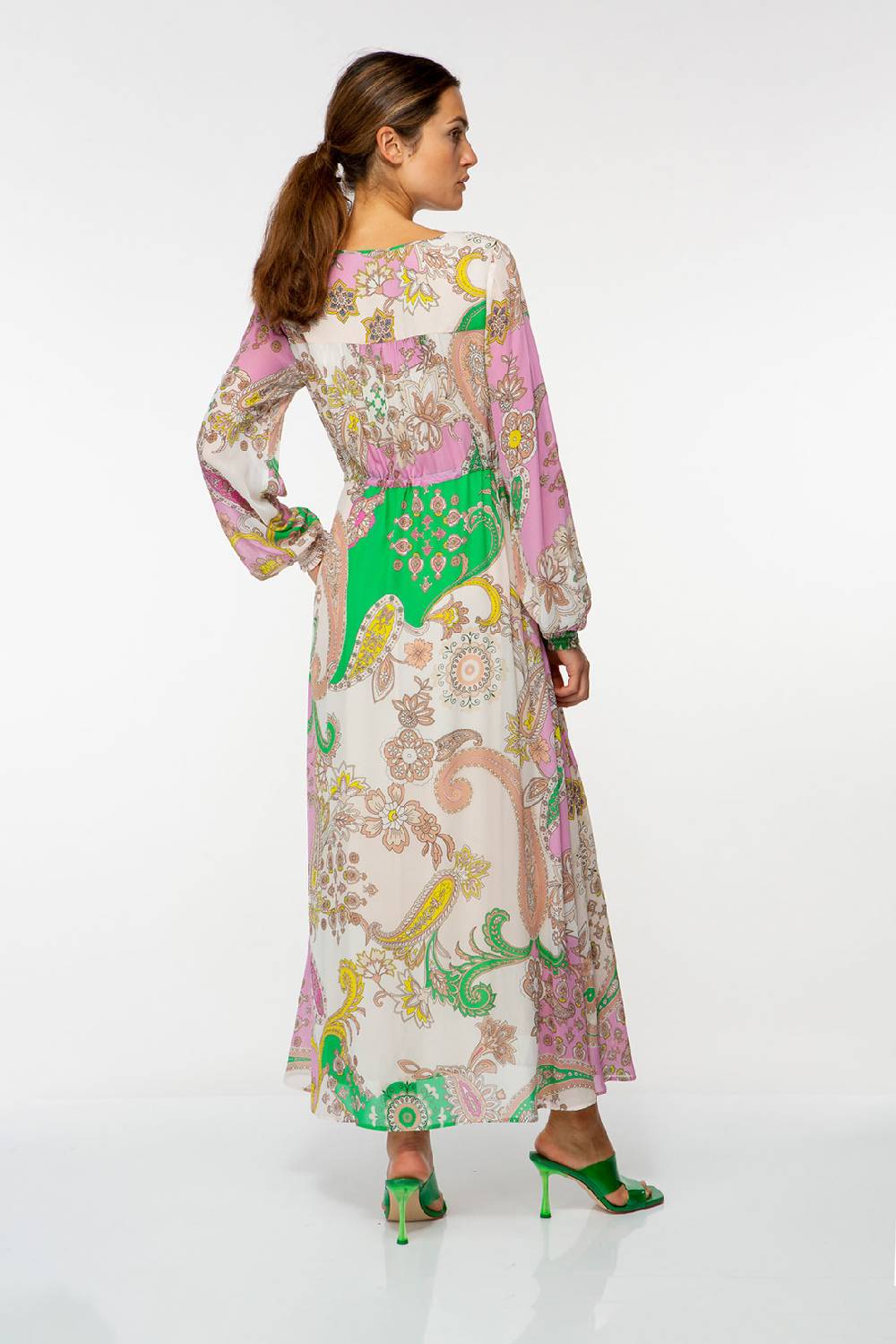 IVI GmbH PAISLEY Chiffon Kleid multicolor Preisnachlass