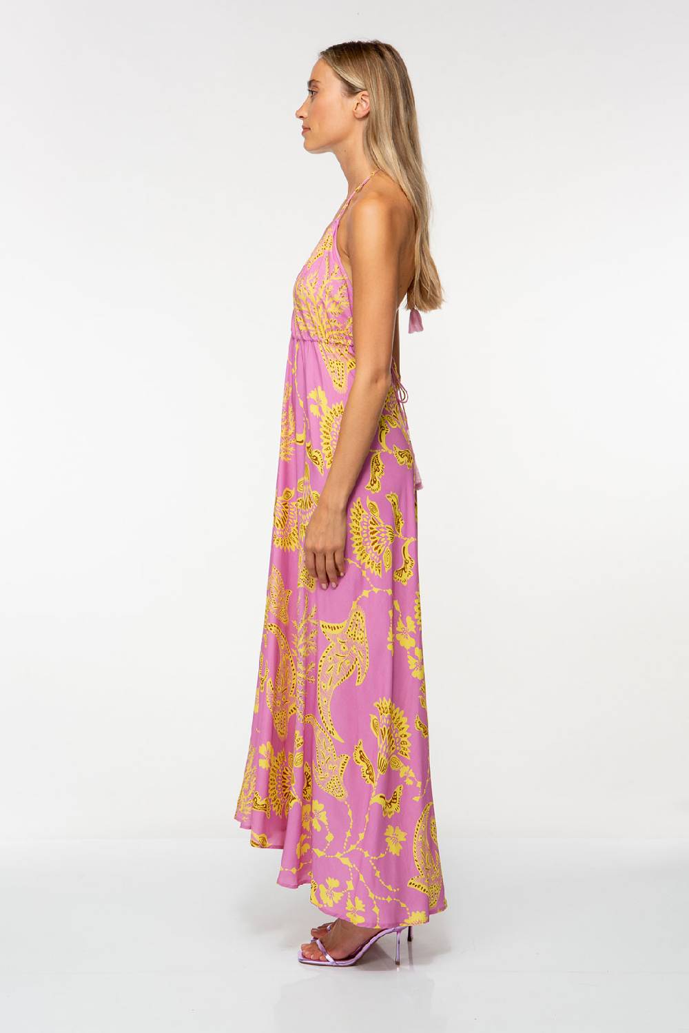 IVI GmbH CORAL FLOWER Maxikleid mit Print pink Saisonschlussverkauf