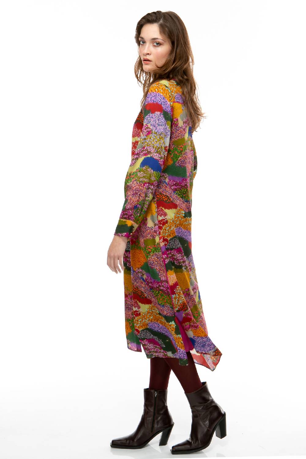 IVI GmbH FLOWER FIELDS Seidenkleid multicolor Neuheiten
