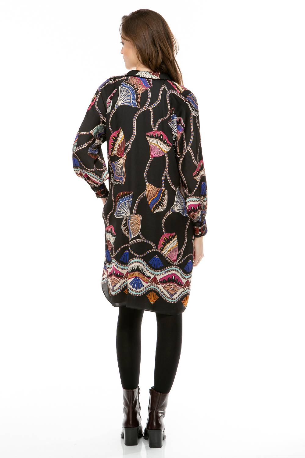 IVI GmbH LOTUS BLOSSOM Seidenkleid schwarz Räumungsverkauf