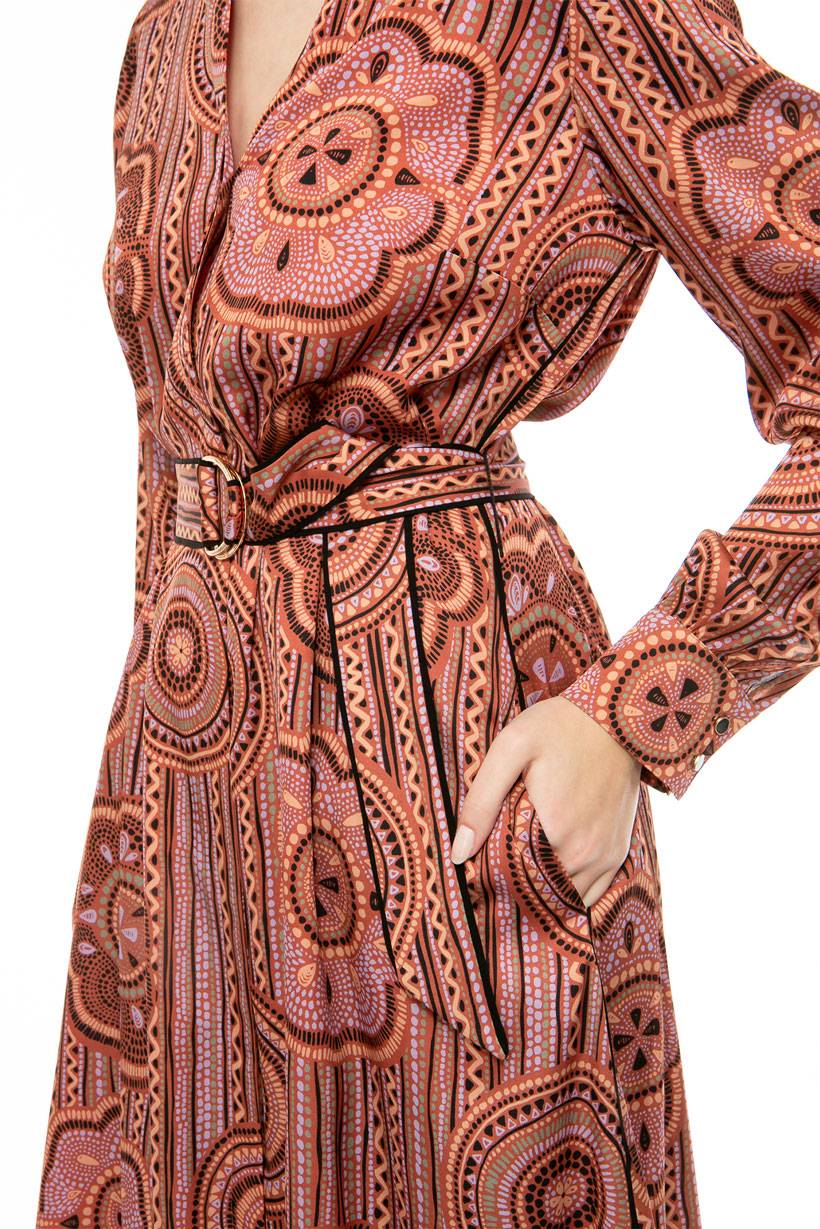 IVI GmbH MOSAIC Seidenkleid lilac Tägliche Deals