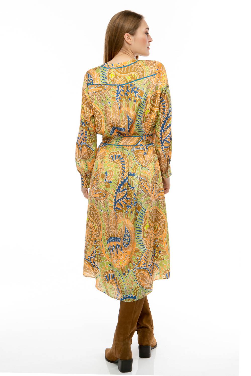 IVI GmbH PAISLEY ALLOVER Seidenkleid multicolor VIP-Rabatte