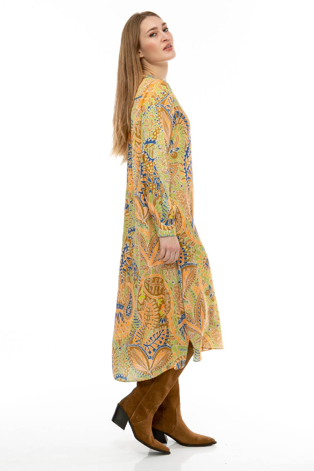 IVI GmbH PAISLEY ALLOVER Seidenkleid multicolor VIP-Rabatte