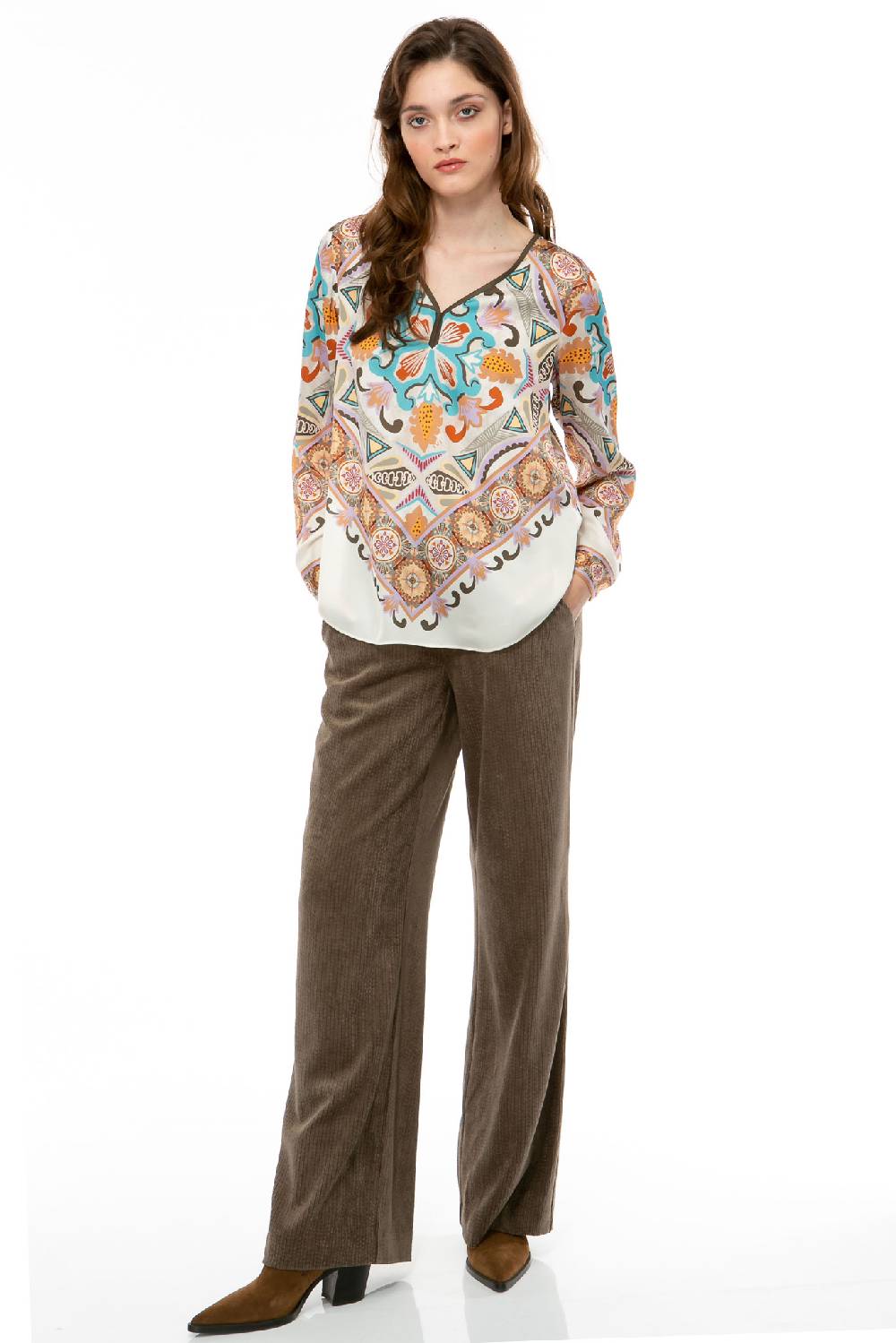 IVI GmbH VINTAGE FLOWERS Bluse weiß Begrenzte Freigabe