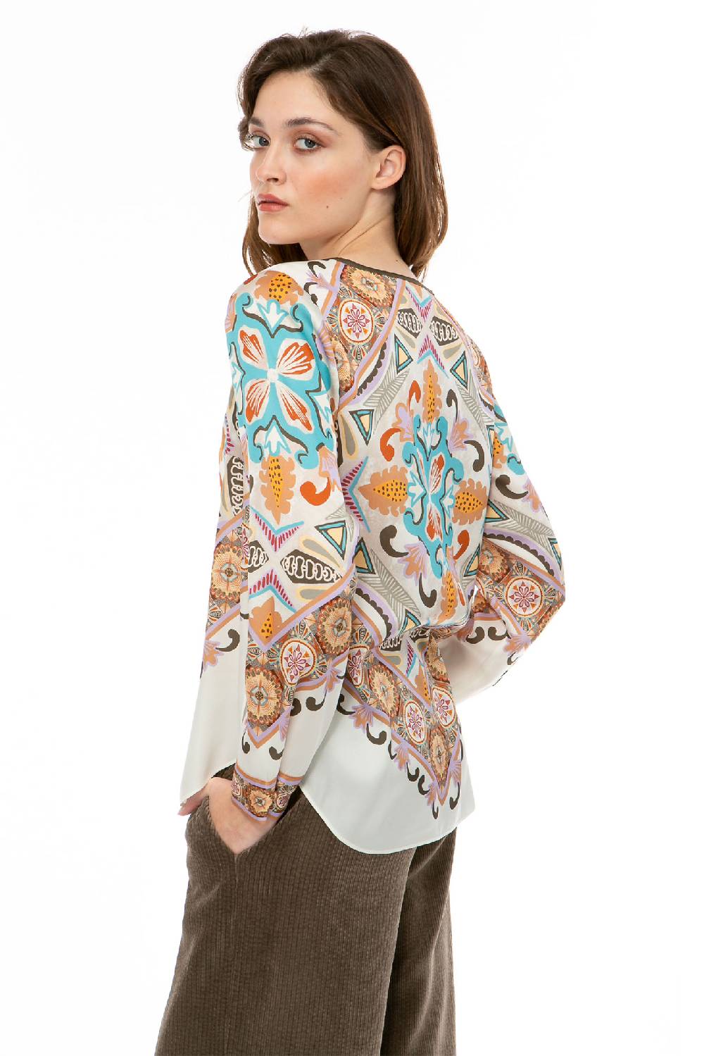 IVI GmbH VINTAGE FLOWERS Bluse weiß Begrenzte Freigabe