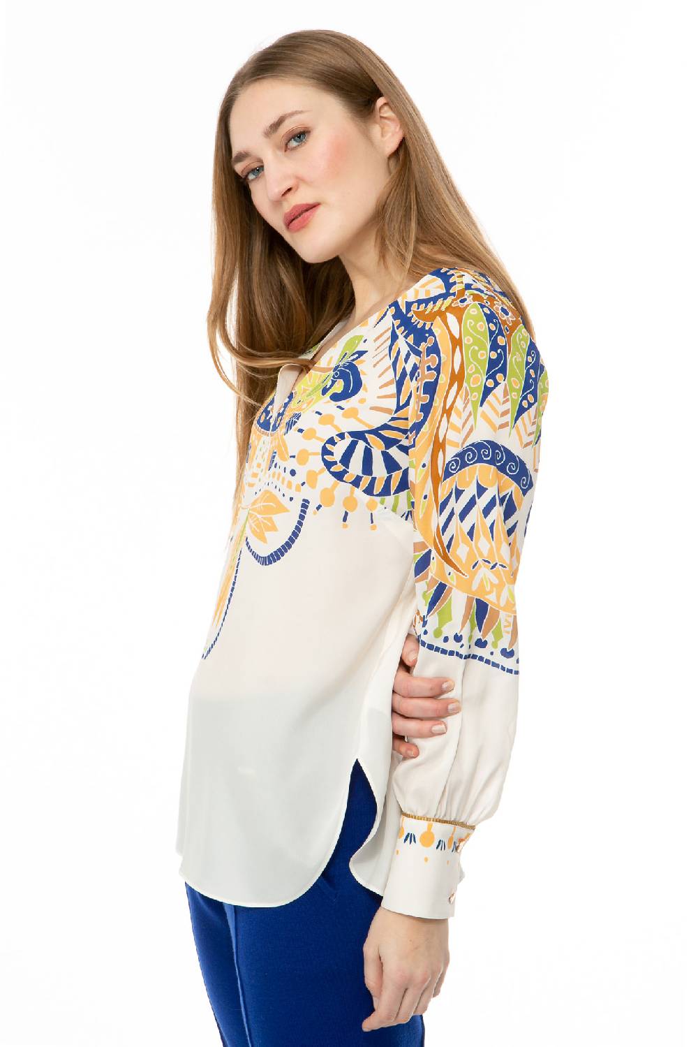 IVI GmbH PAISLEY Bluse weiß JETZT KAUFEN