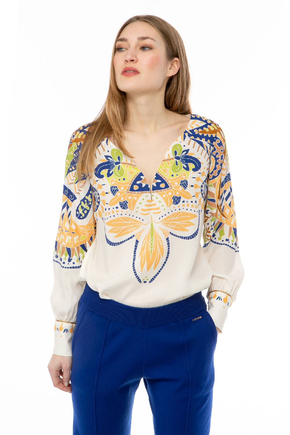 IVI GmbH PAISLEY Bluse weiß JETZT KAUFEN