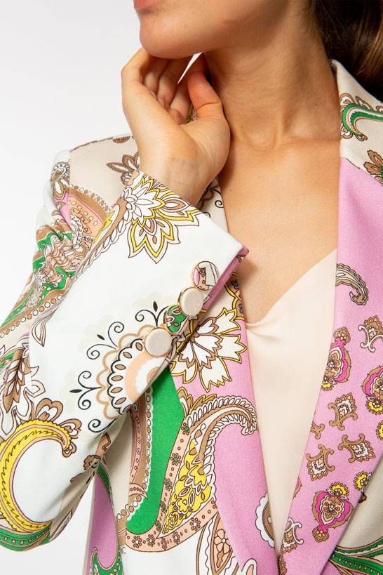 IVI GmbH PAISLEY Jersey Blazer multicolor Sonderangebot der Fabrik