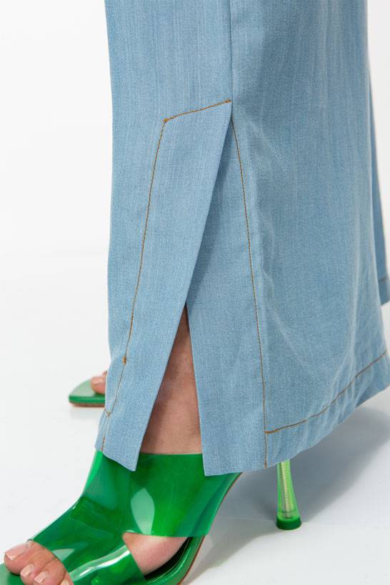 IVI GmbH DENIM Hose mit weitem Bein light blue Lagerräumung