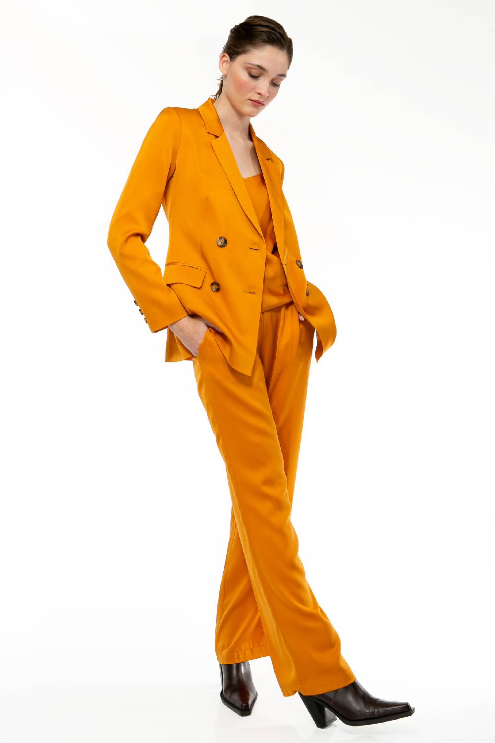 IVI GmbH SOLID SILK Seidenhose safran Online Outlet