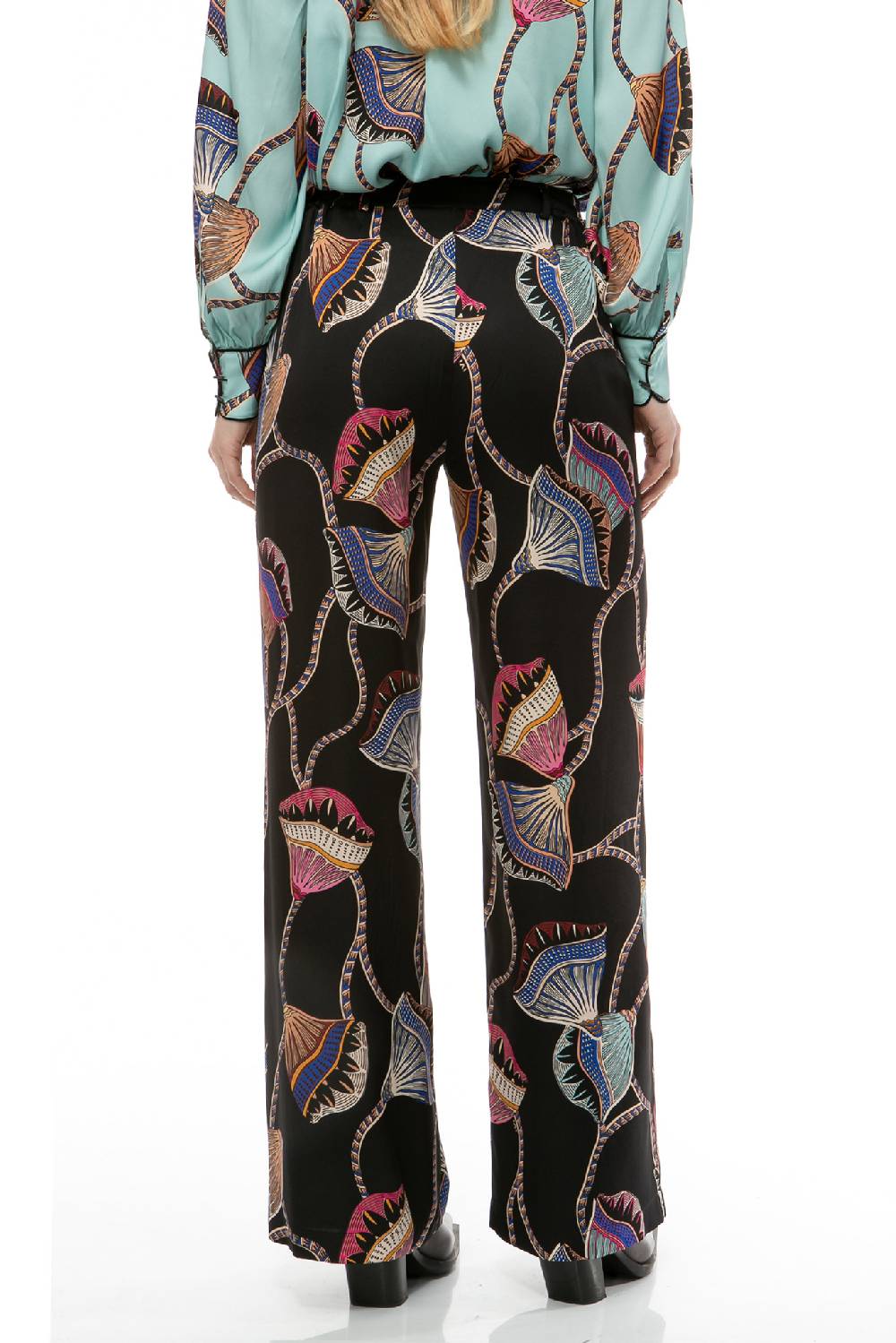 IVI GmbH LOTUS BLOSSOM Seidenhose schwarz Große Rabatte