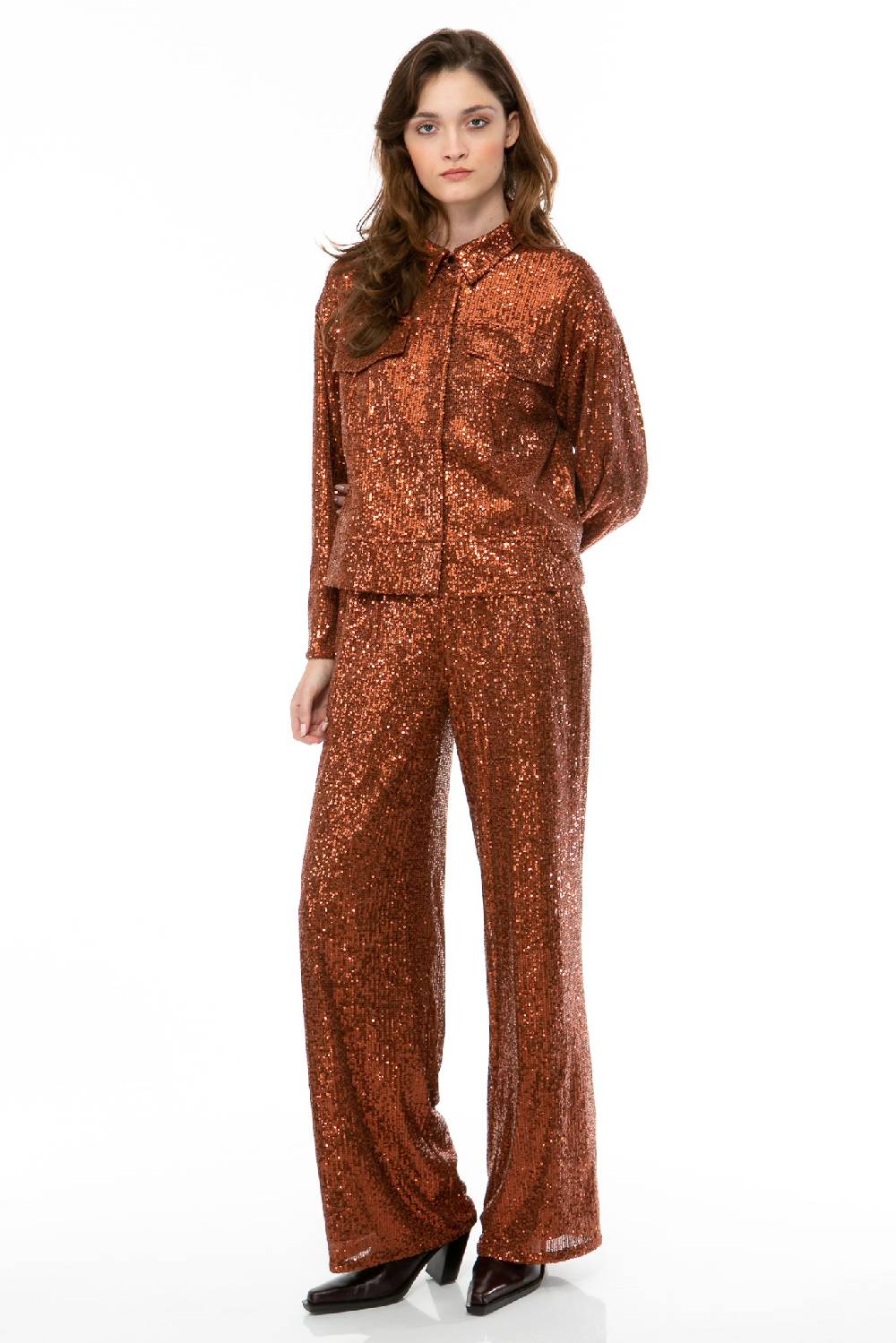 IVI GmbH SEQUINS Hose cognac Tägliche Deals