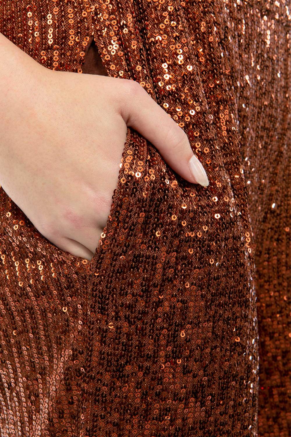 IVI GmbH SEQUINS Hose cognac Tägliche Deals