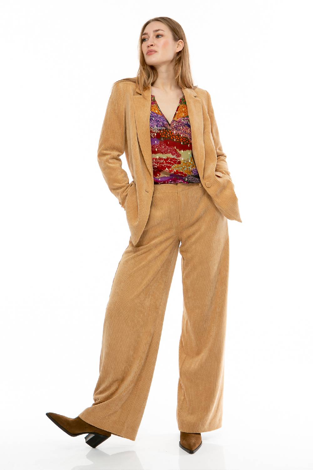 IVI GmbH CORDUROY Hose camel Tiefpreis