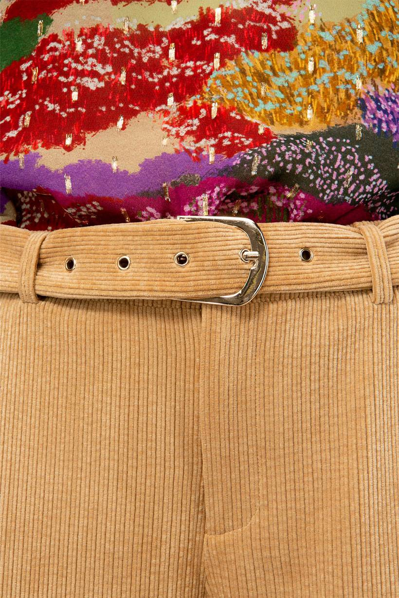 IVI GmbH CORDUROY Hose camel Tiefpreis