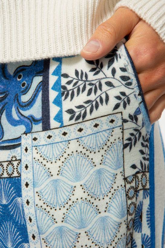 IVI GmbH ORIENTAL GARDEN Gestrickte Hose sky Kostenlose Rückgabe