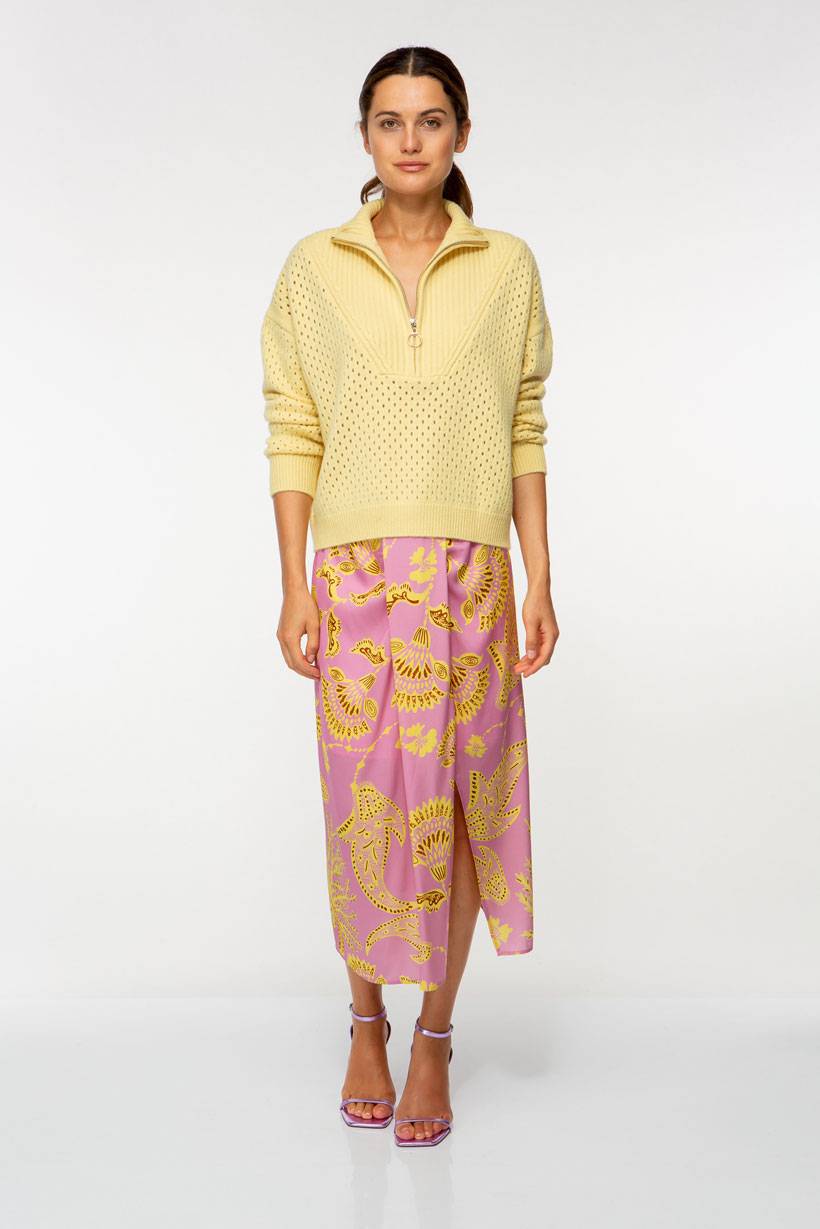 IVI GmbH SOLID KNIT Troyer Pullover pastel sun Neueste Stile