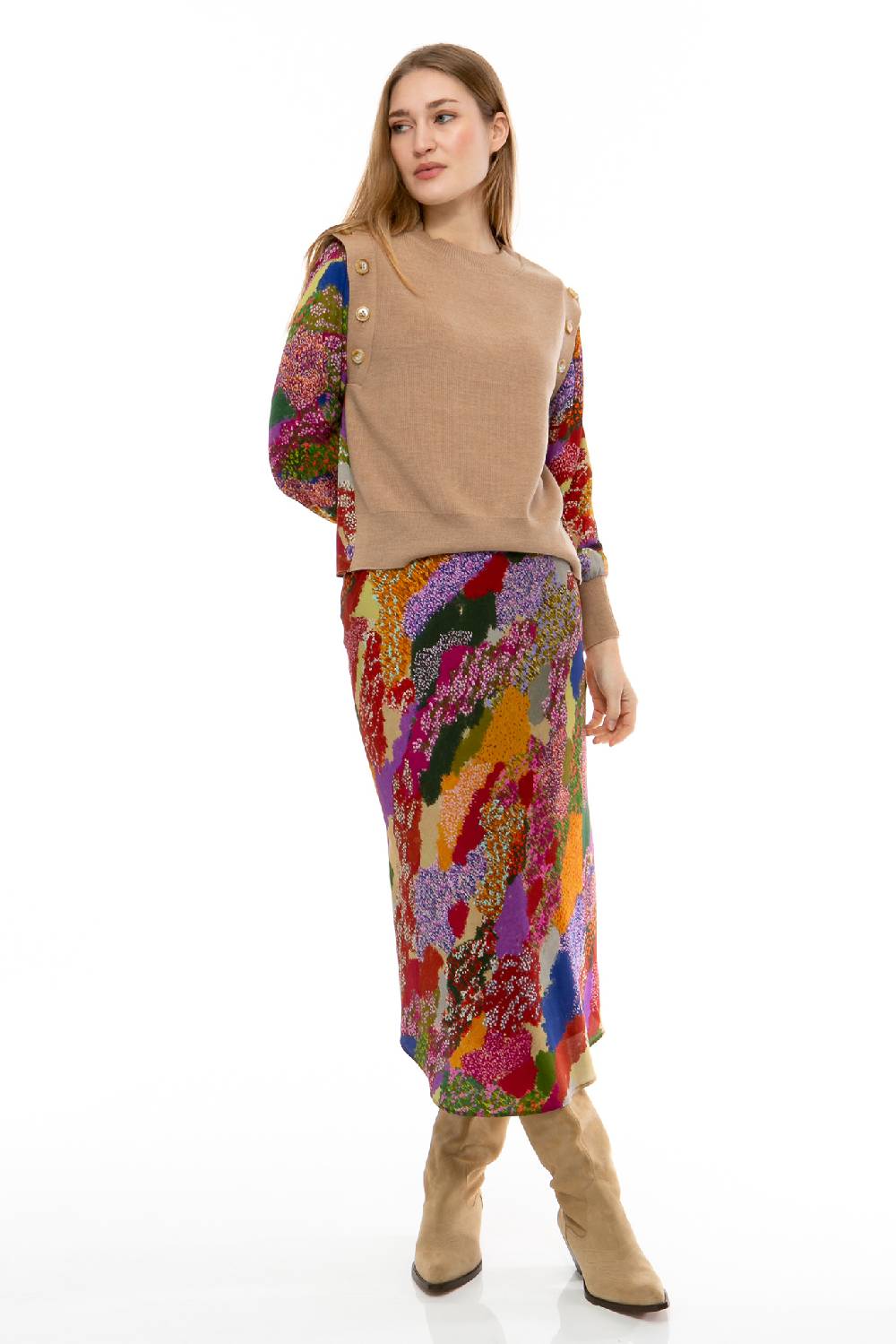 IVI GmbH FLOWER FIELDS Pullunder mit integrierter Bluse multicolor Nur für heute