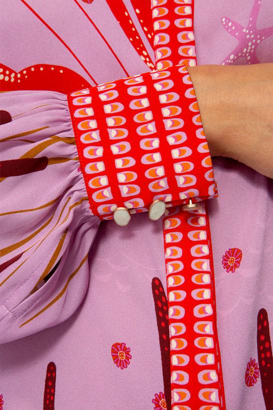 IVI GmbH LOBSTER Hemdbluse aus Seide pink Nur noch ein Tag übrig